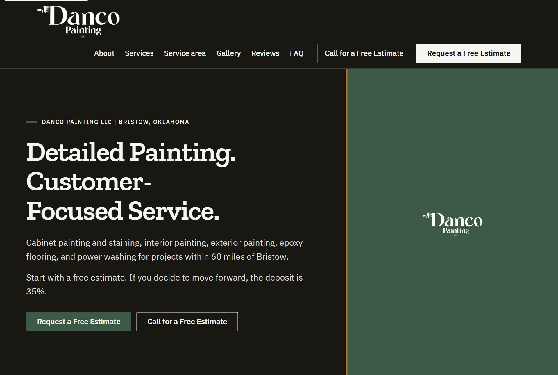Danco Painting website